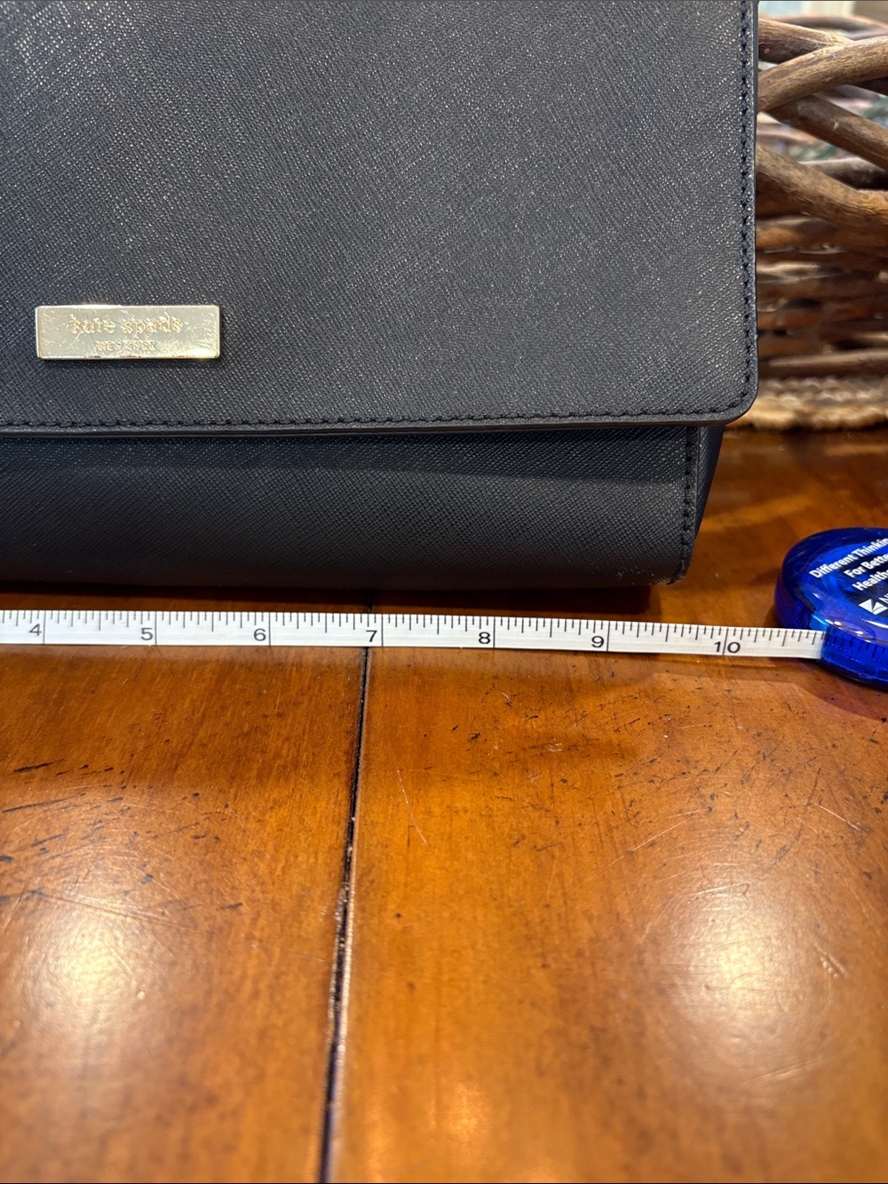 kate spade Black Crossbody Bag.Red Rose Print Pouch and Black Coin Wallet. - Picture 14 of 14